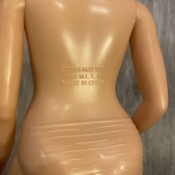 Barbie Curvy Fashionista Bun Chubby 2013 Head, 2015 Made In China 1186 MJ- 11” - Picture 8 of 9